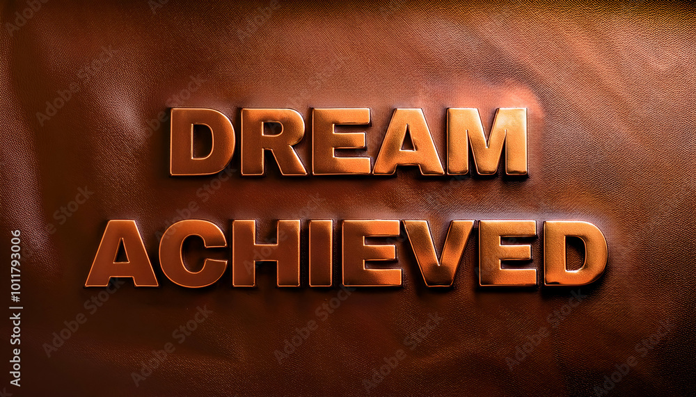 Fototapeta premium Dream Achieved Word