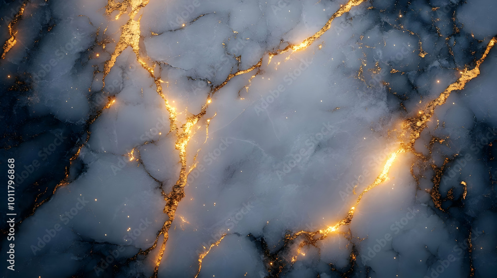 Abstract Background with Gold Veins and Blue Marble Texture Abstract Background with Gold Veins and Blue Marble Texture