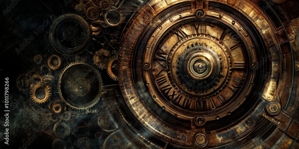 Antique Clockworks: Create an image of an open antique clock, showcasing the intricate gear systems and mechanisms inside, capturing the beauty of traditional craftsmansh Antique Clockworks: Create an image of an open antique clock, showcasing the intricate gear systems and mechanisms inside, capturing the beauty of traditional craftsmansh