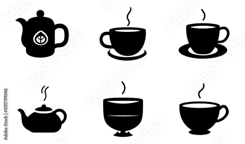 Wallpaper Mural coffee cappuccino hand drawn doodle illustrations vector set
 Torontodigital.ca