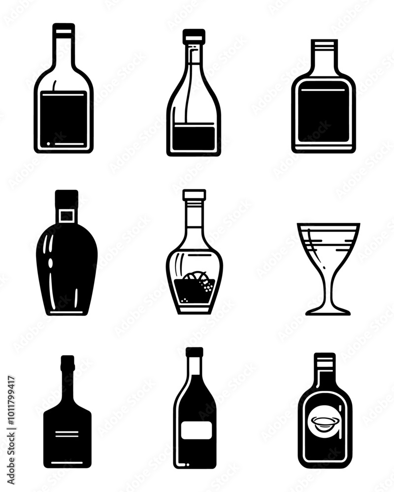 Set Beer bootles logo vector illustration. Emblem design for bar, club and grill. Octoberfest
Set Beer bootles logo vector illustration. Emblem design for bar, club and grill. Octoberfest