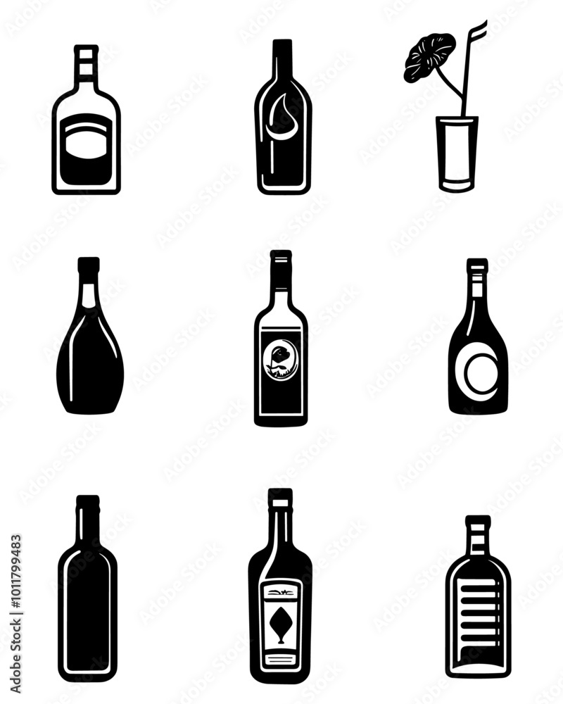 Set Beer bootles logo vector illustration. Emblem design for bar, club and grill. Octoberfest
Set Beer bootles logo vector illustration. Emblem design for bar, club and grill. Octoberfest