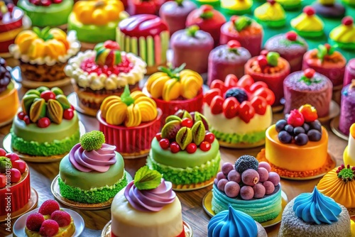 A Colorful Collection of Beautifully Decorated Cakes Perfect for Celebrations and Special Occasions