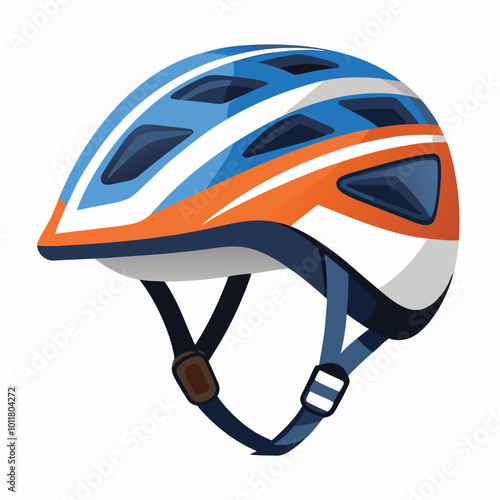 Cycle helmet vector illustration isolated on a white background