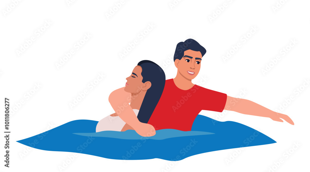 Fototapeta premium BeachLifeguard3-02.eps