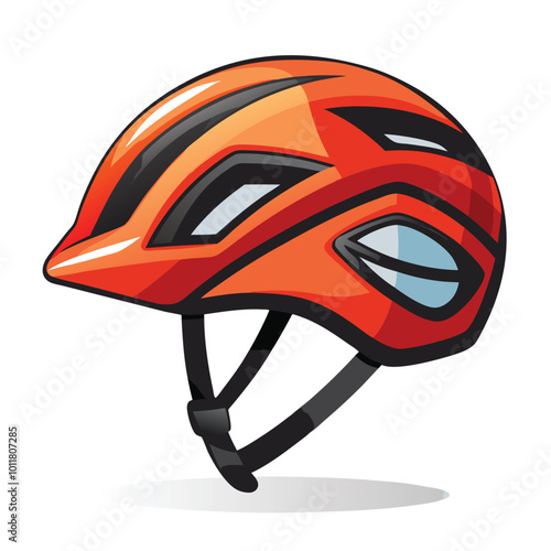 Cycle helmet vector illustration isolated on a white background