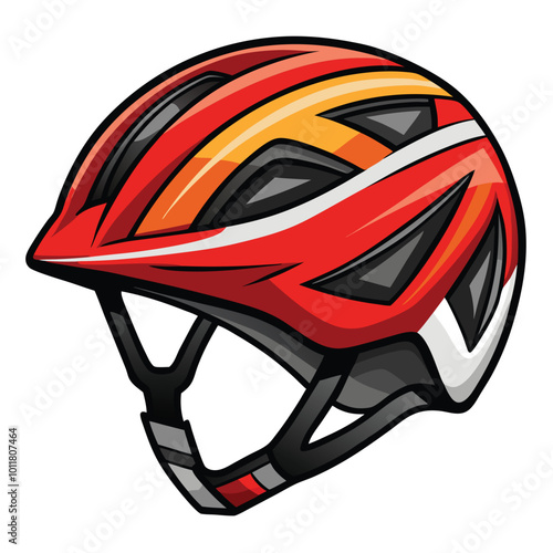 Cycle helmet vector illustration isolated on a white background