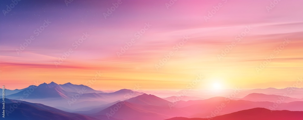 Surreal Glowing Mountain Landscape - Luminous Valleys and Cosmic Rays Illuminate Vibrant Stardust Under Radiant Skies Surreal Glowing Mountain Landscape - Luminous Valleys and Cosmic Rays Illuminate Vibrant Stardust Under Radiant Skies