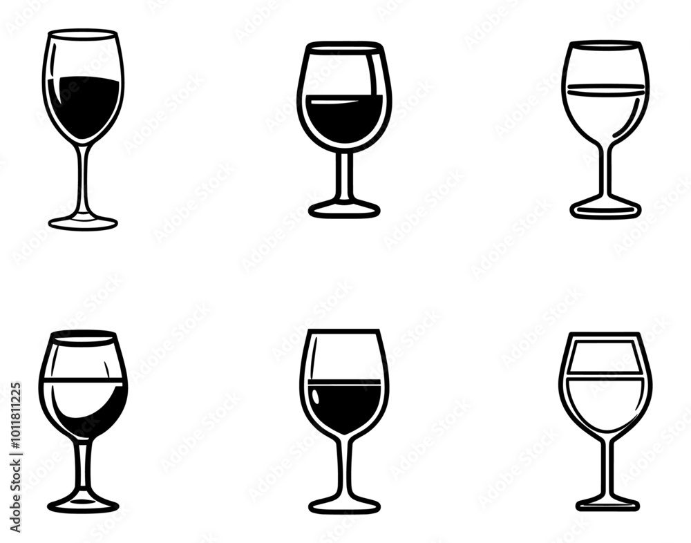 glass, set of glass, vector icon
glass, set of glass, vector icon