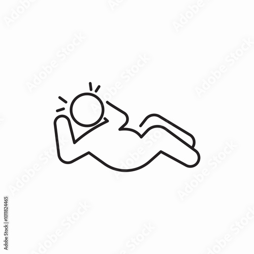 comfortable human icon sign vector