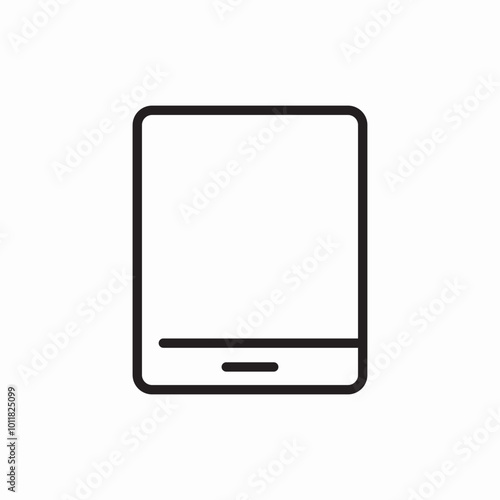 multimedia tablet icon sign vector