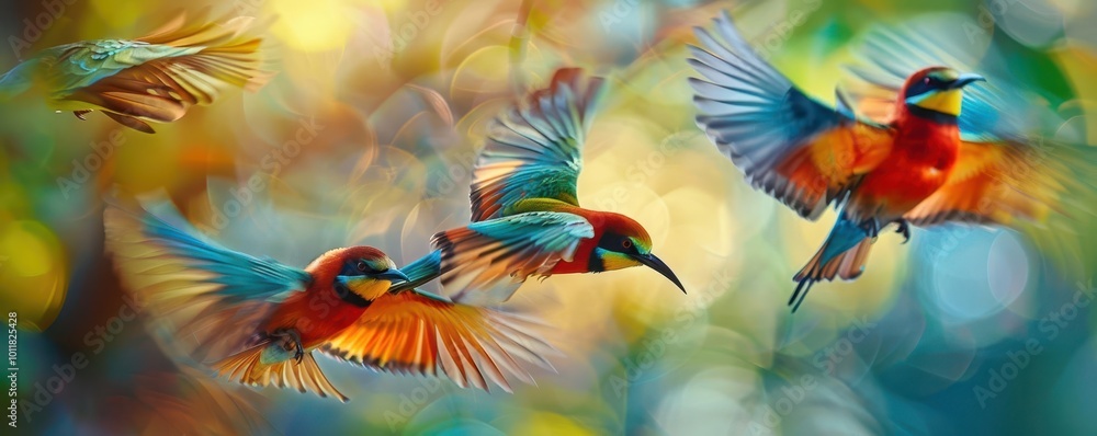 Birds in flight with dynamic motion, natural and free, Nature, Bright hues, Photograph, Avian beauty Birds in flight with dynamic motion, natural and free, Nature, Bright hues, Photograph, Avian beauty