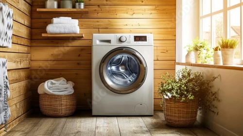 Wallpaper Mural Washing Machine Repair Problem, Generative AI Torontodigital.ca