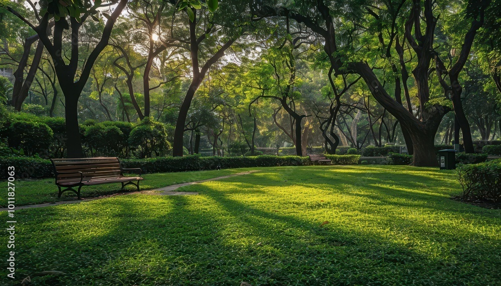 City park with lush greenery, vibrant and inviting, Urban, Soft greens, Photograph, Public space City park with lush greenery, vibrant and inviting, Urban, Soft greens, Photograph, Public space