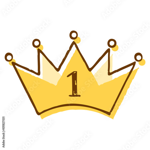 金の王冠のイラスト　ランキング1位