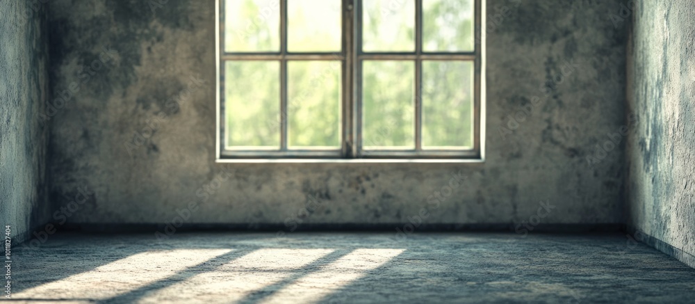 Empty rough room with light coming. Empty rough room with light coming.