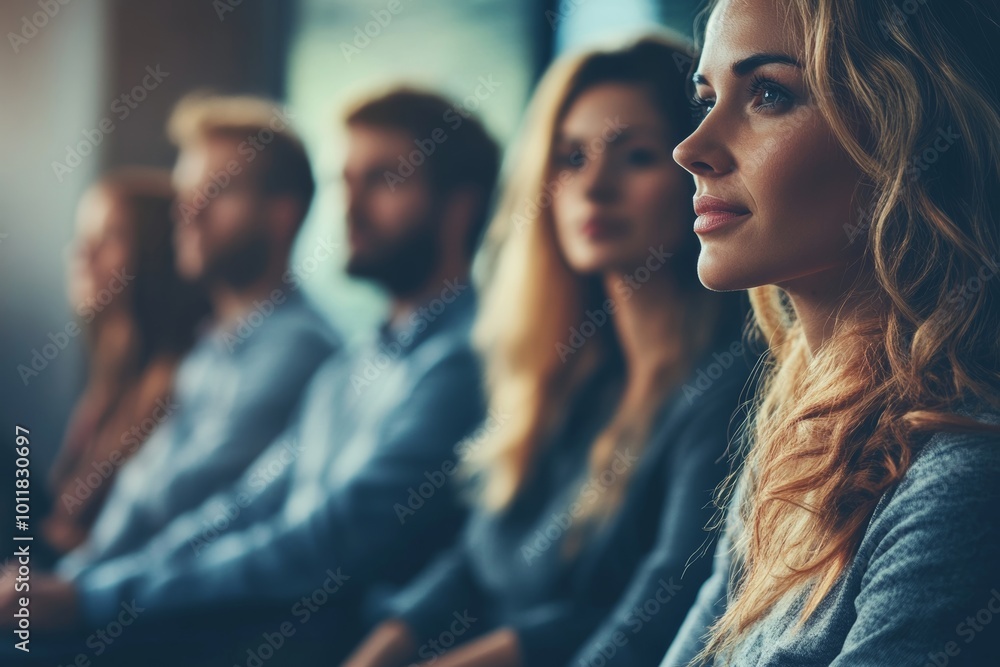 With the help of the whole team, anything is possible. Shot of a group of businesspeople sitting together in a meeting, Generative AI