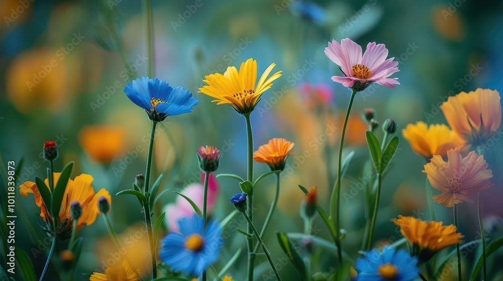 Wildflowers in a field with vibrant colors, natural and inviting, Nature, Soft greens, Photograph, Natural beauty Wildflowers in a field with vibrant colors, natural and inviting, Nature, Soft greens, Photograph, Natural beauty