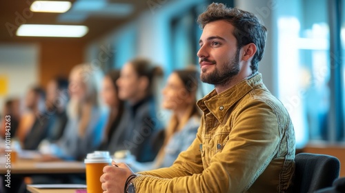 Wallpaper Mural Hybrid Event Training Meeting. Promotion Applause, Generative AI Torontodigital.ca
