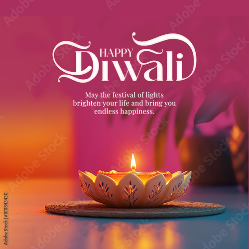 Happy Diwali Social Media poster