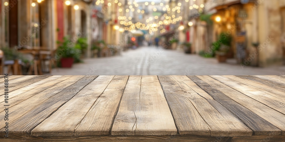 Empty Cafe Table: Create an image of an empty wooden table at a cozy cafe, with a view of the street outside, capturing the essence of city life and casual dining. Empty Cafe Table: Create an image of an empty wooden table at a cozy cafe, with a view of the street outside, capturing the essence of city life and casual dining.