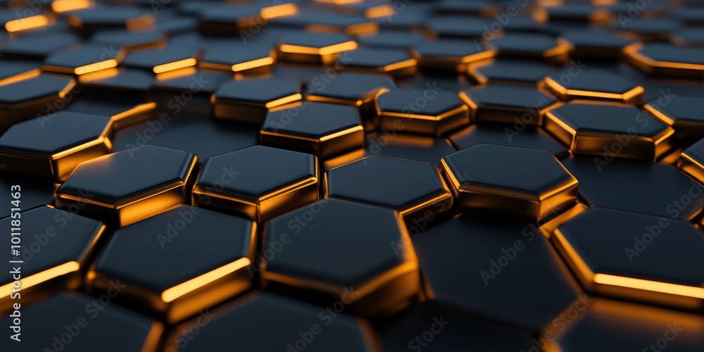 Hexagonal Tile Patterns: Use a series of hexagonal tiles arranged in a honeycomb pattern, some of which pop out more than others to create a 3D look. Hexagonal Tile Patterns: Use a series of hexagonal tiles arranged in a honeycomb pattern, some of which pop out more than others to create a 3D look.