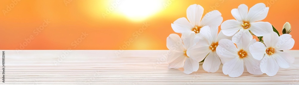 Delicate jasmine blossoms glowing in the soft light of a sunset, with subtle fragrances carried by a gentle breeze, creating a feeling of peace and harmony Delicate jasmine blossoms glowing in the soft light of a sunset, with subtle fragrances carried by a gentle breeze, creating a feeling of peace and harmony