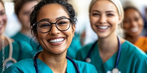 Health Fairs: Create an image of hospital staff participating in a community health fair, providing information and resources to local residents.