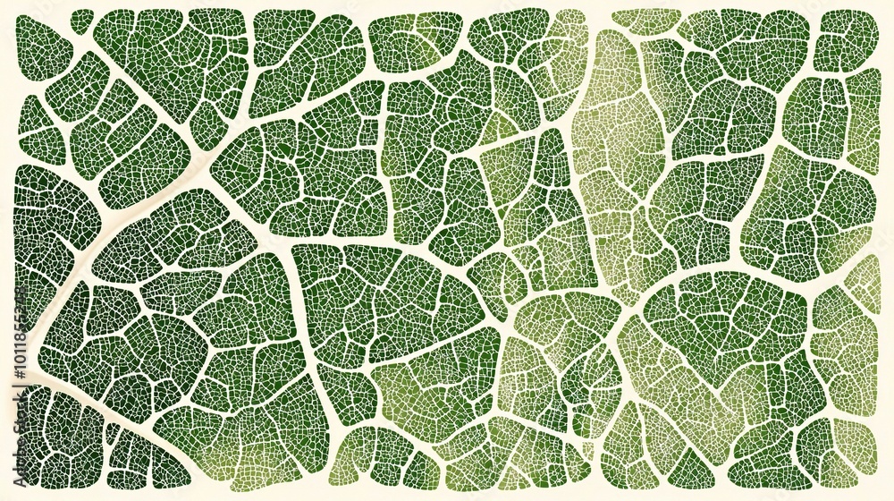 Fototapeta premium Abstract Green Leaf Texture for Background Design