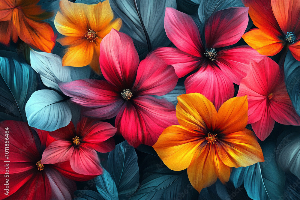 Abstract Floral Patterns Vector Art Abstract Floral Patterns Vector Art