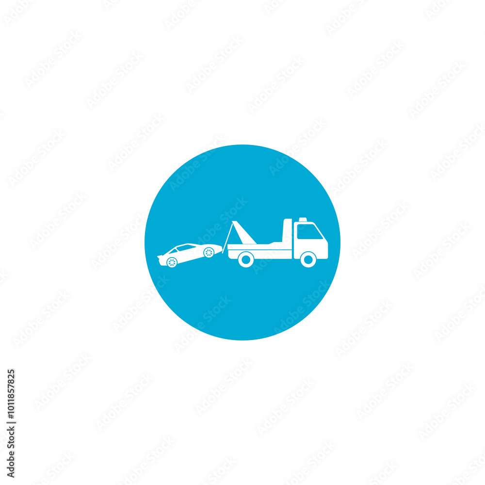 Car towing truck icon isolated on transparent background Car towing truck icon isolated on transparent background