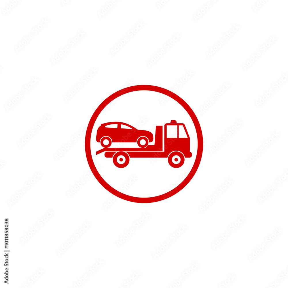 Car tow icon isolated on transparent background Car tow icon isolated on transparent background