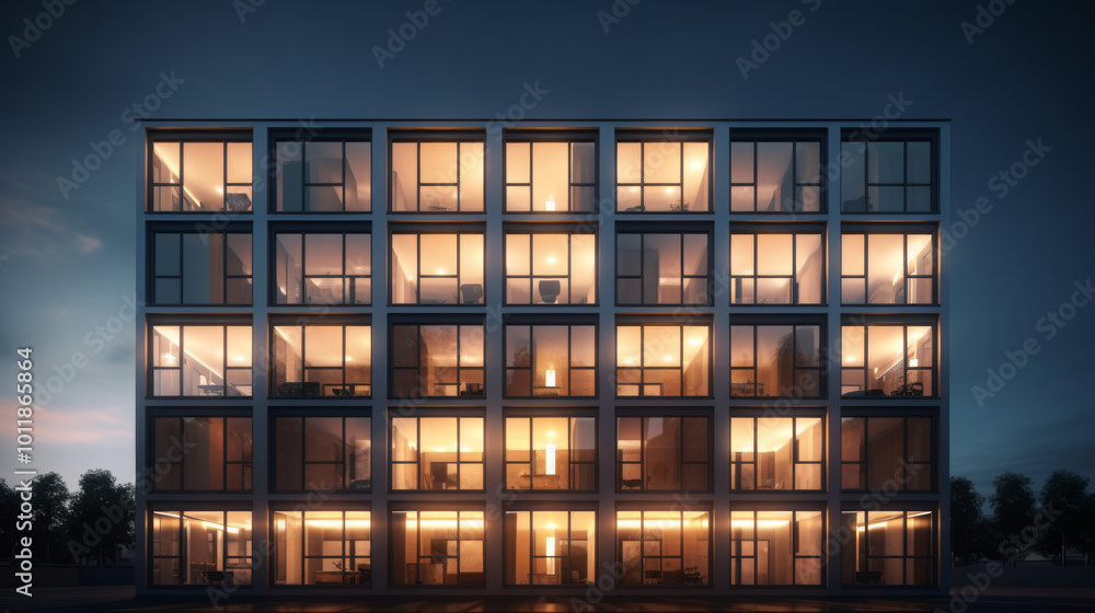 modern residencial building modern residencial building