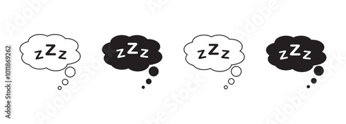 Sleep Zzz Icon, Sleep Zzz Sign