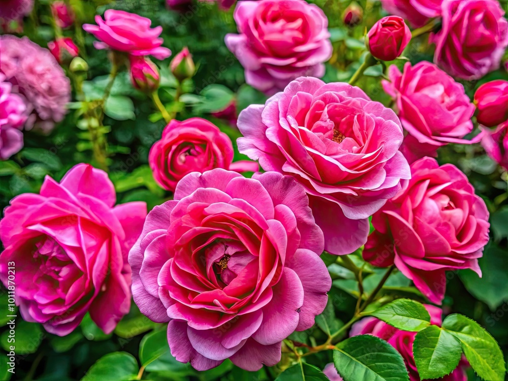 Beautiful Pink Roses Blooming in a Lush Garden, Symbolizing Love, Romance, and Nature's Beauty Beautiful Pink Roses Blooming in a Lush Garden, Symbolizing Love, Romance, and Nature's Beauty