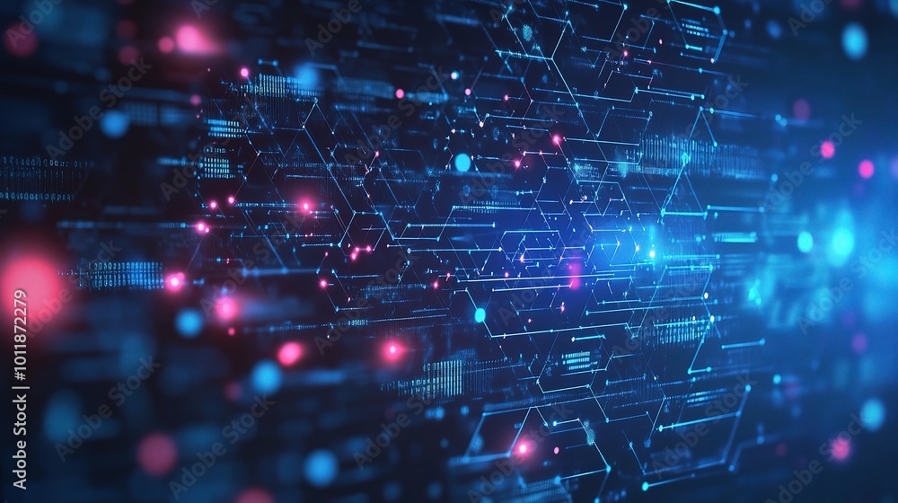 Abstract Technology Background with Data Connections Abstract Technology Background with Data Connections