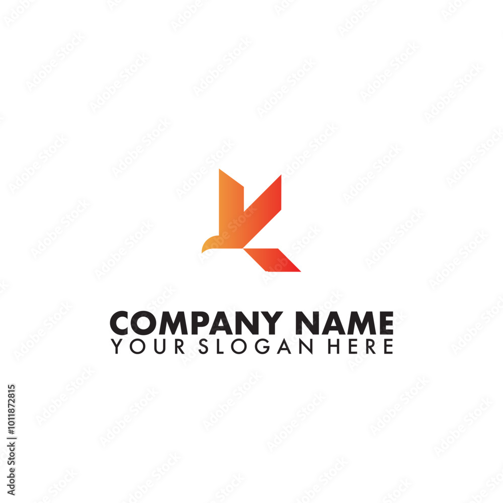 Letter K Flying Bird Logo, Simple and minimalist K shape flying bird design vector. Letter K Flying Bird Logo, Simple and minimalist K shape flying bird design vector.