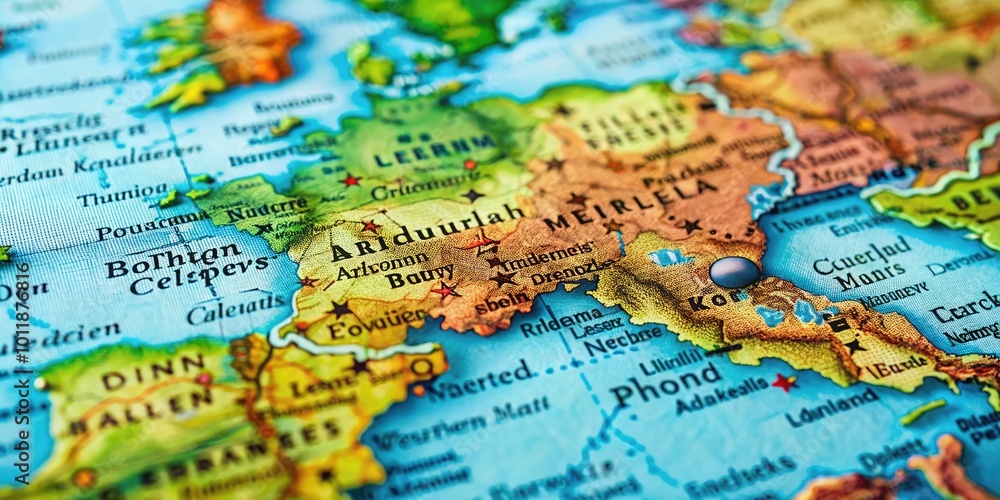Belgium on the European Map Highlighting Its Location Within the European Continent and Surroundings Belgium on the European Map Highlighting Its Location Within the European Continent and Surroundings