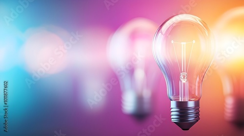 Creative Spark Illuminating Ideas in a Dynamic Energy Field - A Vibrant Light Bulb Moment Symbolizing Quick Thinking and Innovation in a Fast-Paced World