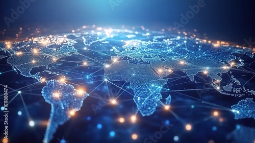 Global Network of Connections in Digital Space
