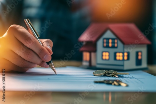 The process of signing a contract for the purchase and sale of a house. The concept of real estate, the acquisition of real estate