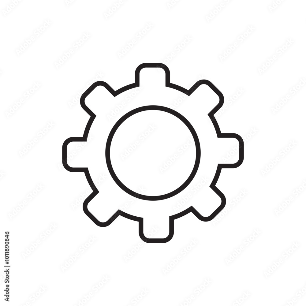 Minimal gear icon logo design vector template
Minimal gear icon logo design vector template