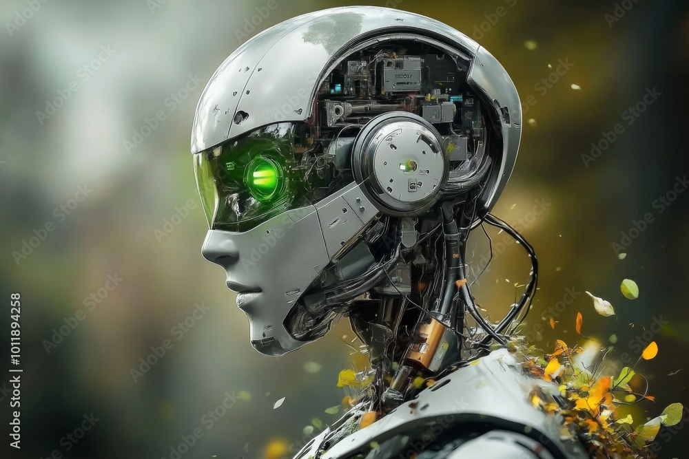 Fototapeta premium Harmonizing nature and technology through innovative design