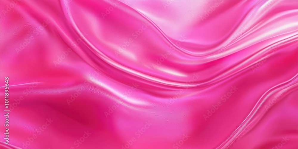Obraz premium Elegant Pink Silk Texture Background with Romantic Drapery and Luxurious Wave Patterns