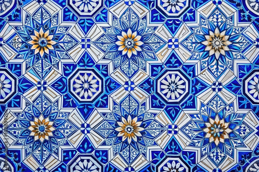 Abstract white and blue geometric pattern ideal for backgrounds, textiles, and graphic designs Abstract white and blue geometric pattern ideal for backgrounds, textiles, and graphic designs