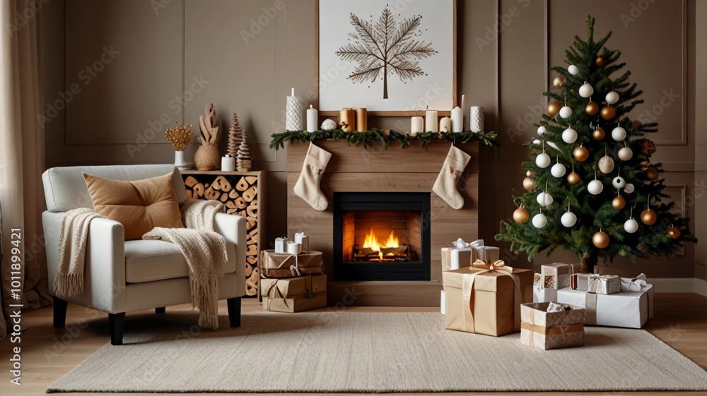 living room with christmas decorations living room with christmas decorations