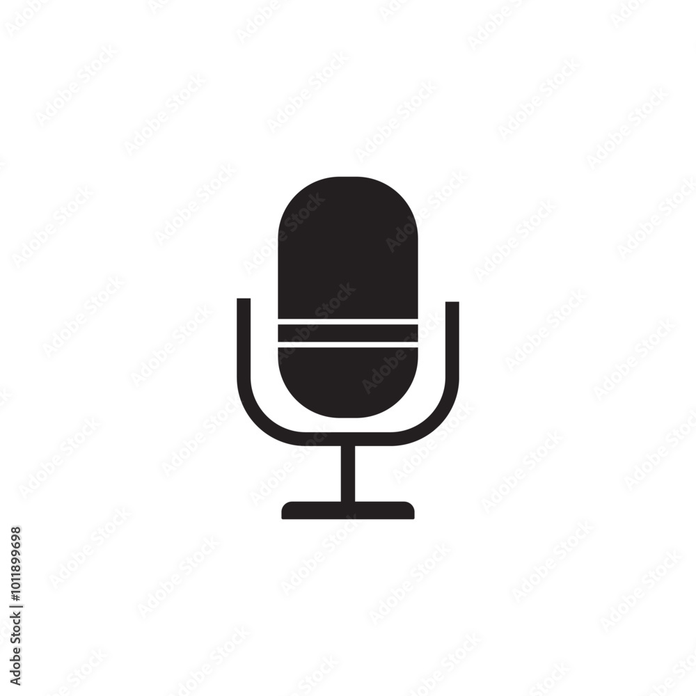 microphone icon on white background microphone icon on white background