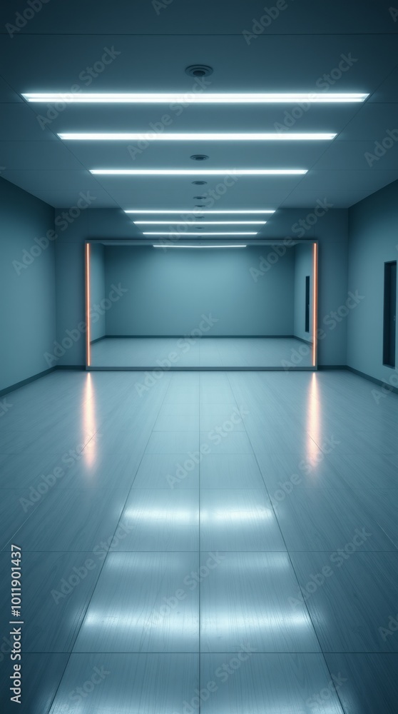 Empty parguet floor room with giant mirror gym room Ultra realistic Photorealistic Cinematic photography Empty parguet floor room with giant mirror gym room Ultra realistic Photorealistic Cinematic photography