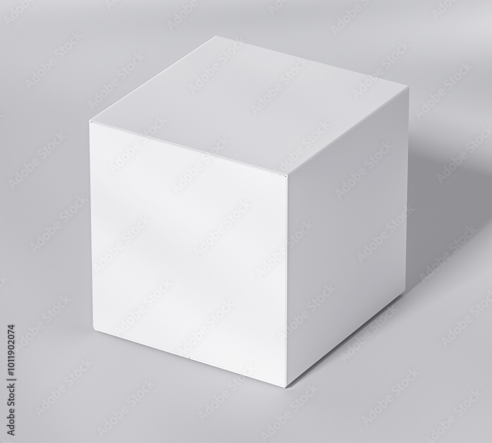 Blank white box cover mockup on white background. 3D illustration 3D rendering Blank white box cover mockup on white background. 3D illustration 3D rendering