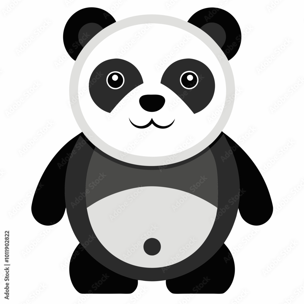 cute panda with white background cute panda with white background